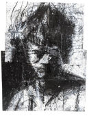 'Head of Mike 2' 2008. 89.5 x 70 cm approx. Ink and Acrylic on Paper.